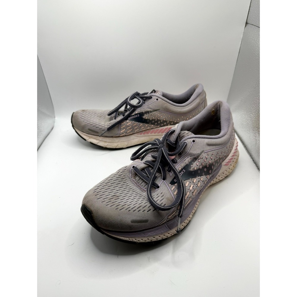 Brooks Adrenaline GTS 21 1203291B675 Womens 9 B Sneaker Iris Lilac Running Shoes